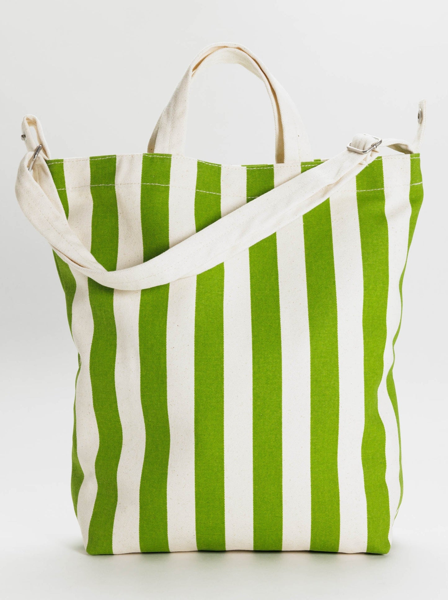 Vertical Green Awning Stripe Duck Bag