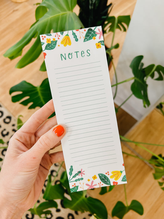 Floral Notes Notepad