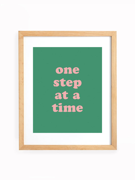 One Step at a Time Art Print