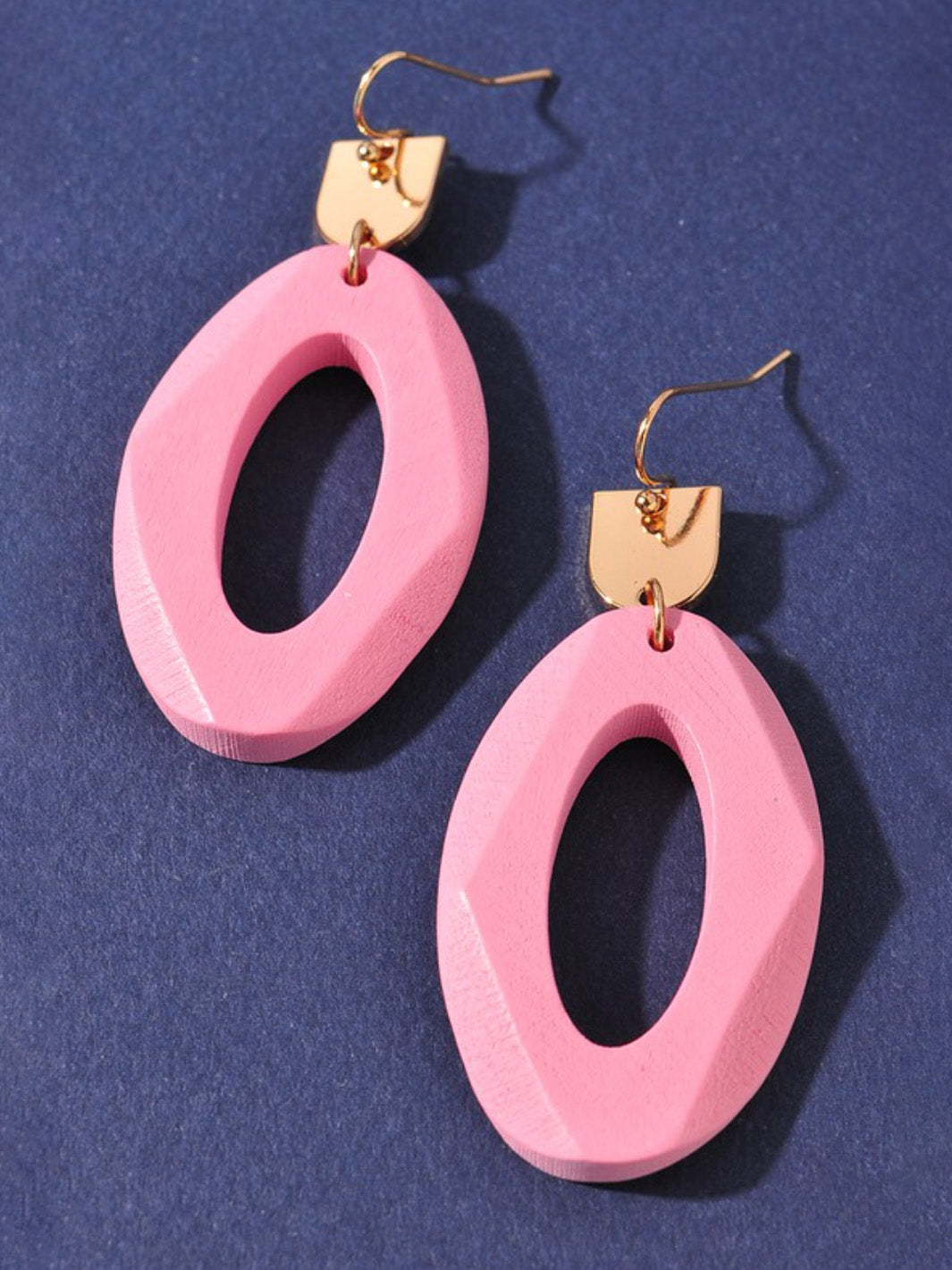 guava oval earrings