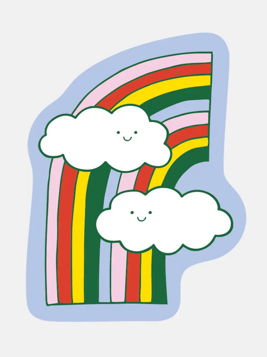 happy clouds sticker