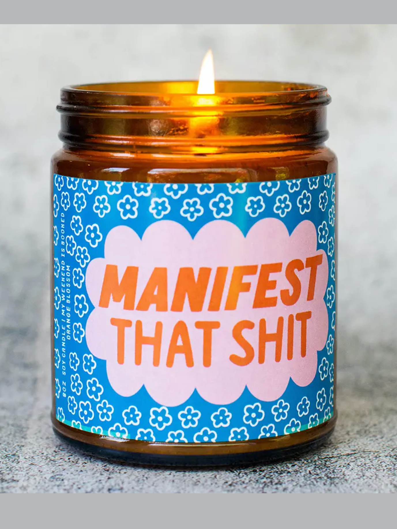manifest that shit jar candle