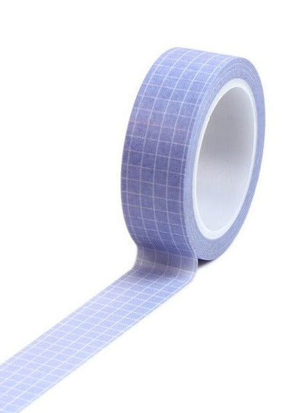Periwinkle Grid Washi Tape