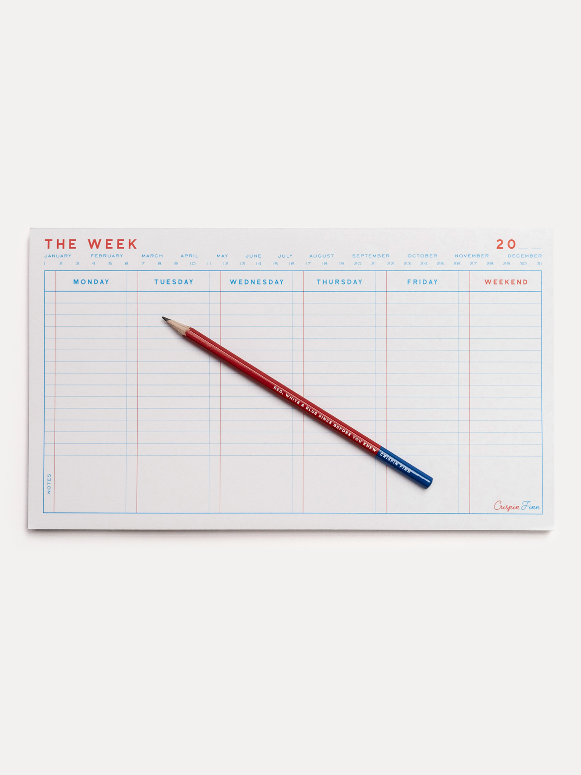 the week desk pad